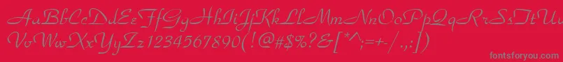 More about ParkavenueRegular Font ParkavenueRegular Font – Gray Fonts on Red Background