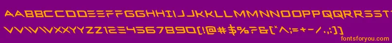 Ferretfaceleft Font – Orange Fonts on Purple Background