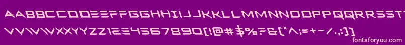 Ferretfaceleft Font – Pink Fonts on Purple Background