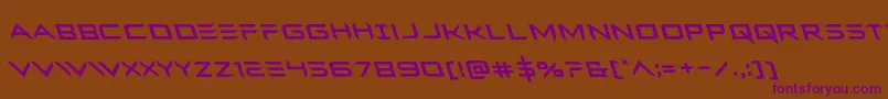Ferretfaceleft Font – Purple Fonts on Brown Background