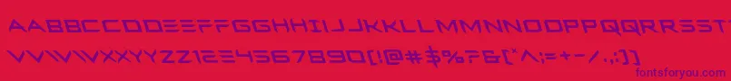 Ferretfaceleft Font – Purple Fonts on Red Background