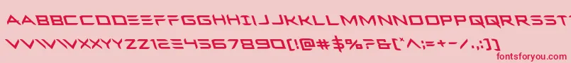 Ferretfaceleft Font – Red Fonts on Pink Background