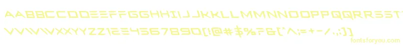 Ferretfaceleft Font – Yellow Fonts on White Background