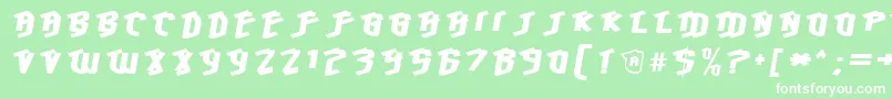 HawkeyeFront Font – White Fonts on Green Background