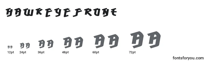 HawkeyeFront Font Sizes