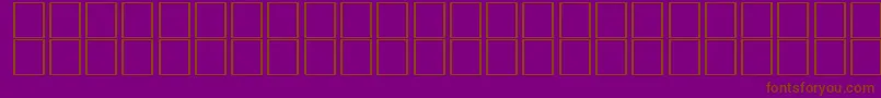 フォントMcsJeddahSIStars. – 紫色の背景に茶色のフォント
