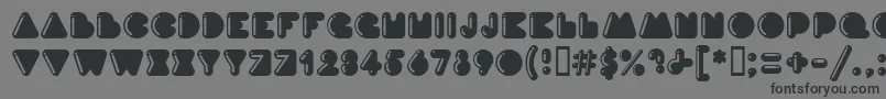 InkHighlight Font – Black Fonts on Gray Background