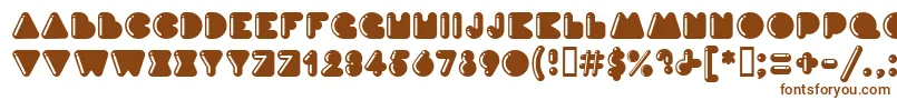 Шрифт InkHighlight – коричневые шрифты на белом фоне