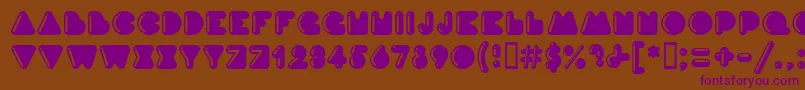 InkHighlight Font – Purple Fonts on Brown Background