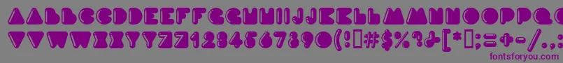 Шрифт InkHighlight – фиолетовые шрифты на сером фоне