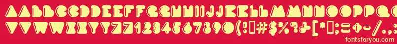 InkHighlight Font – Yellow Fonts on Red Background