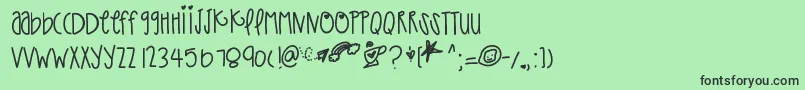Thatpaper Font – Black Fonts on Green Background