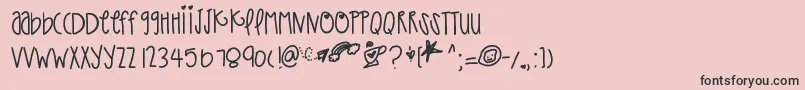 Шрифт Thatpaper – чёрные шрифты на розовом фоне