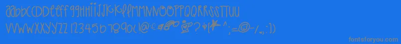 fuente Thatpaper – Fuentes Grises Sobre Fondo Azul
