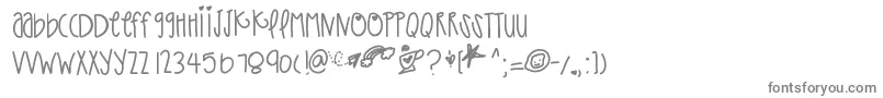 フォントThatpaper – 白い背景に灰色の文字