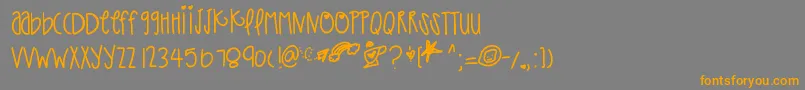 Thatpaper Font – Orange Fonts on Gray Background