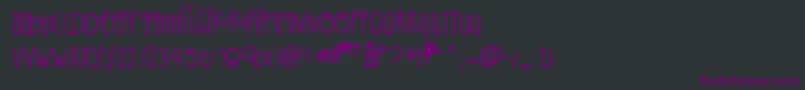 Thatpaper Font – Purple Fonts on Black Background