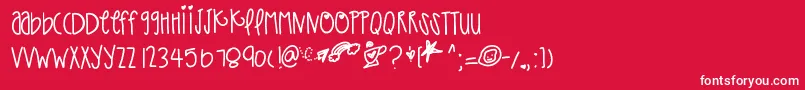 フォントThatpaper – 赤い背景に白い文字