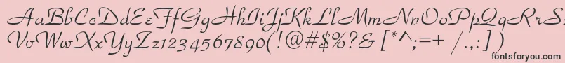 Parkavenuec Font – Black Fonts on Pink Background