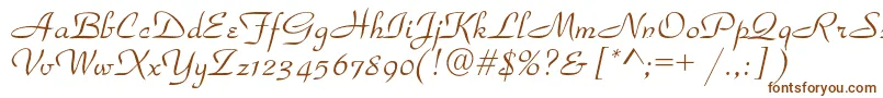 Parkavenuec Font – Brown Fonts on White Background