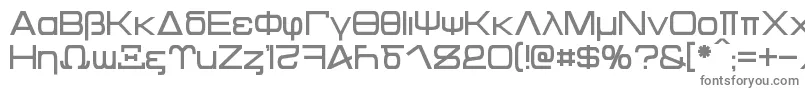 フォントKentaurus – 白い背景に灰色の文字