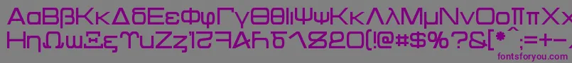 Kentaurus Font – Purple Fonts on Gray Background