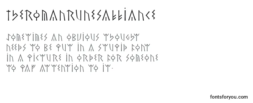 Шрифт Theromanrunesalliance