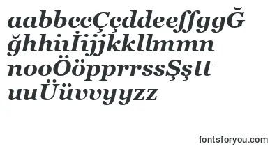 GeorgiaBoldItalic font – turkish Fonts