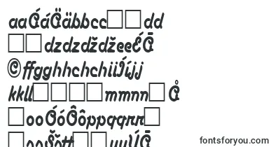 AnacondacondensedRegular font – slovak Fonts