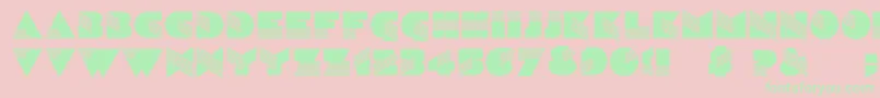 Aldasin Font – Green Fonts on Pink Background