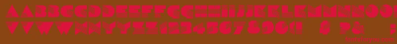 Aldasin Font – Red Fonts on Brown Background