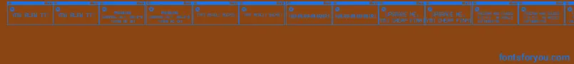 Шрифт ErrorMessagesjl – синие шрифты на коричневом фоне