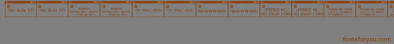 Шрифт ErrorMessagesjl – коричневые шрифты на сером фоне