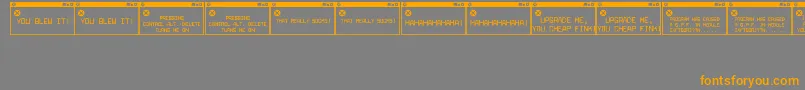 fuente ErrorMessagesjl – Fuentes Naranjas Sobre Fondo Gris