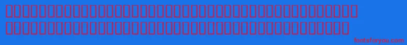 BookwomanmonoLightsh Font – Red Fonts on Blue Background