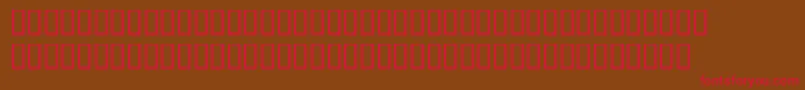 BookwomanmonoLightsh Font – Red Fonts on Brown Background