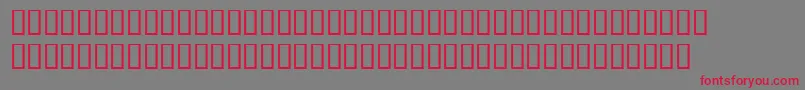 BookwomanmonoLightsh Font – Red Fonts on Gray Background
