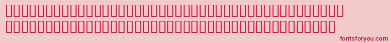 BookwomanmonoLightsh Font – Red Fonts on Pink Background