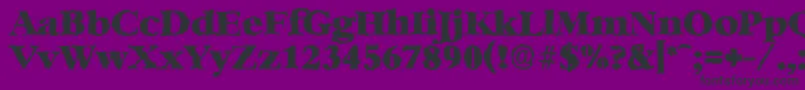 BernsteinrandomHeavyRegular Font – Black Fonts on Purple Background