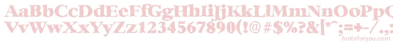 BernsteinrandomHeavyRegular Font – Pink Fonts on White Background