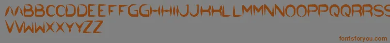 TheDarkKnight Font – Brown Fonts on Gray Background