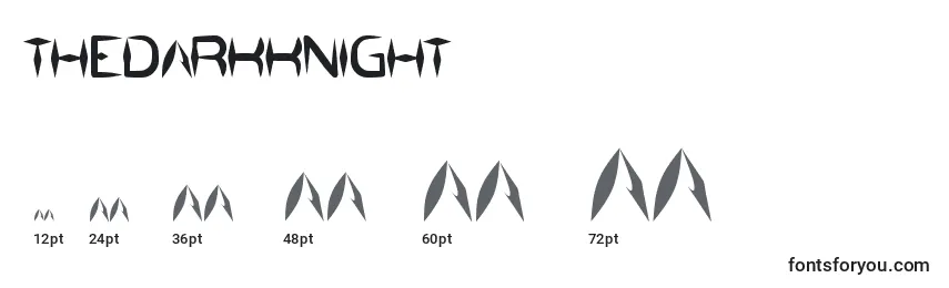 TheDarkKnight Font Sizes