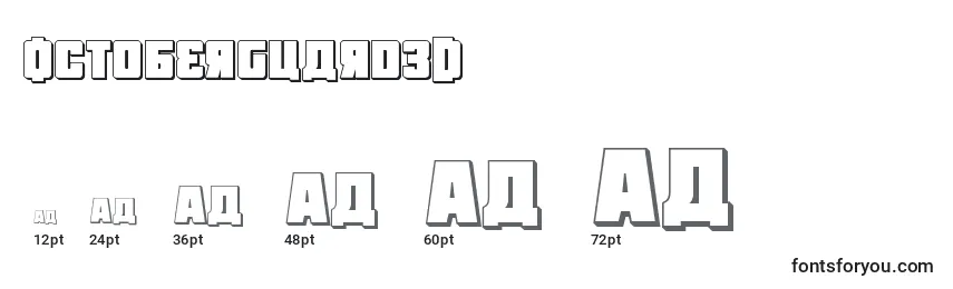 Octoberguard3D Font Sizes