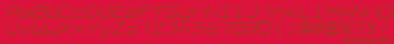 LarabiefontexItalic Font – Brown Fonts on Red Background