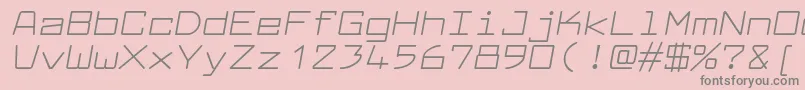 fuente LarabiefontexItalic – Fuentes Grises Sobre Fondo Rosa