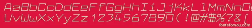 fuente LarabiefontexItalic – Fuentes Verdes Sobre Fondo Rojo