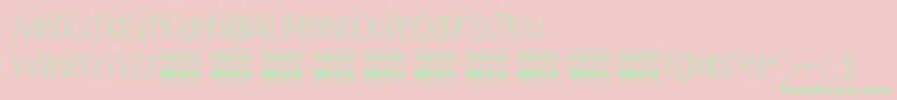 Falkinsanspersonal Font – Green Fonts on Pink Background