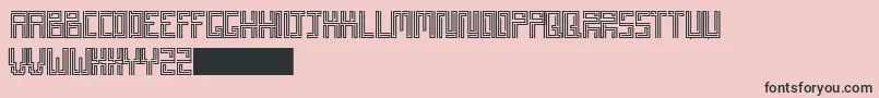 Patatartiner Font – Black Fonts on Pink Background