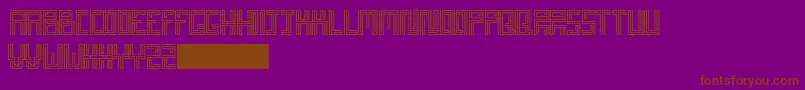 Patatartiner Font – Brown Fonts on Purple Background