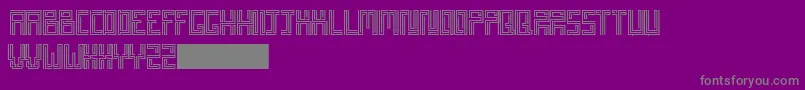 Patatartiner Font – Gray Fonts on Purple Background